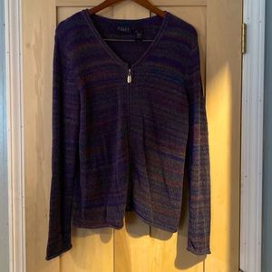 Liz Claiborne/Crazy horse zip up sweater